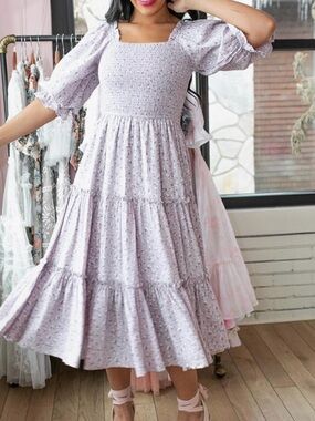 Ivy City Cream Smocked Textured Top